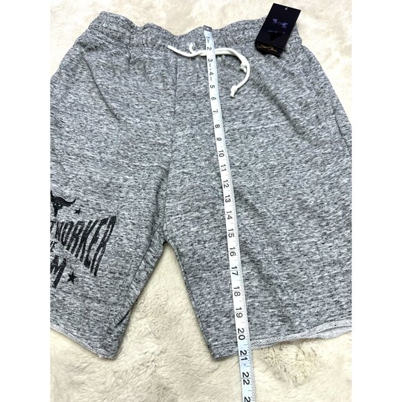 Under Armour Men's Large Project Rock Terry Shorts Jogger Sweat Shorts Gray - Picture 6 of 6